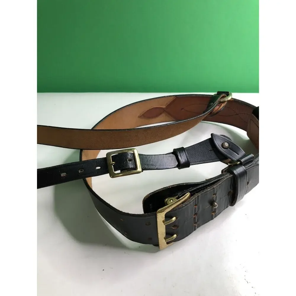 Vintage SPARTAN BRAND Armed Forces Equipment H. S. Meyer W. Germany BELT Leather